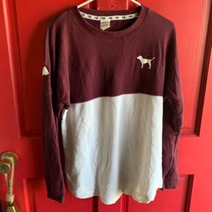 burgundy sweatshirt